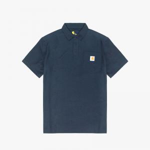 (106685) 포켓 카라 반팔티 NAVY